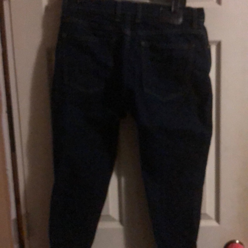 Dark blue jeans